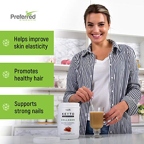 Keto Collagen Protein Powder with MCT Oil – Keto and Paleo Friendly Pure Grass Fed Preferred Elements uk supplements