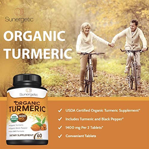 USDA Certified Organic Turmeric Supplement – Includes Organic Turmeric & Organic Black Sunergetic uk supplements