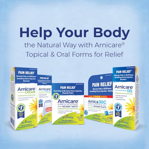 Boiron Arnicare Roll-On for Relief of Joint Pain, Muscle Pain, Muscle Soreness, and Swelling from Bruises or Injury - Cooling Metal Roller and Fragrance-Free - 1.5 oz Boiron uk supplements