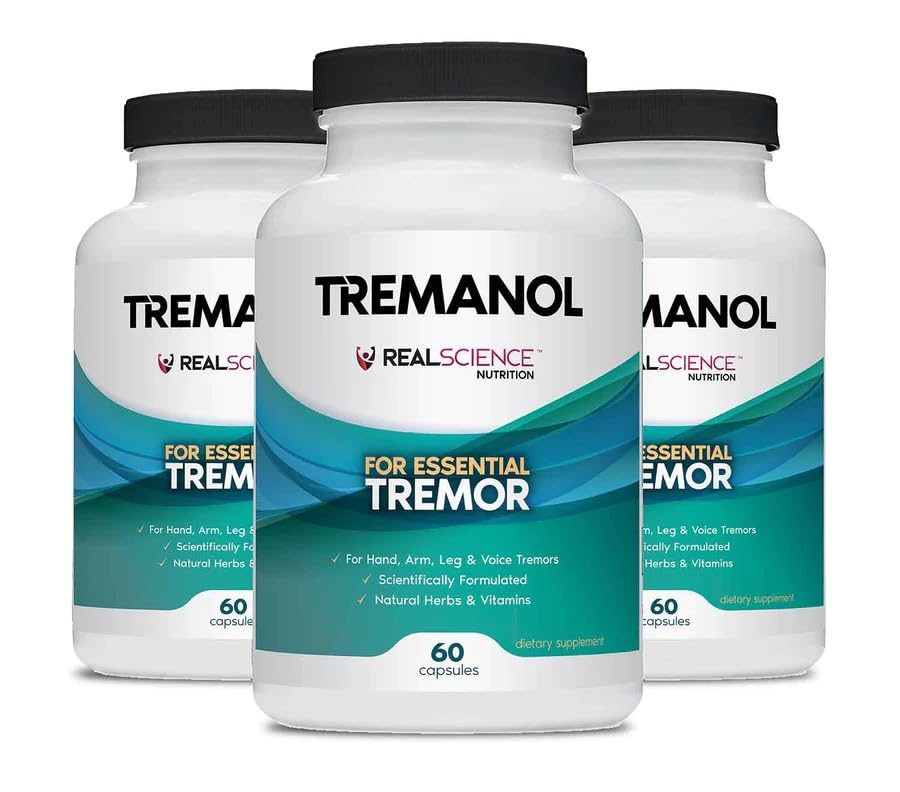 Tremanol Natural Aid Herbal Supplement – Includes Vitamin B2 & B12, Passionflower & Skullcap – 60 Caps (Pack of 3) – Made in USA Tremanol uk supplements