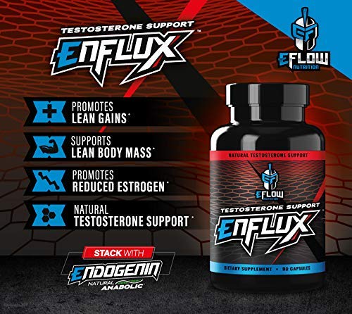 eFlow Nutrition Enflux Natural T Support with KSM-66 Ashwagandha - Supplement eFlow Nutrition uk supplements