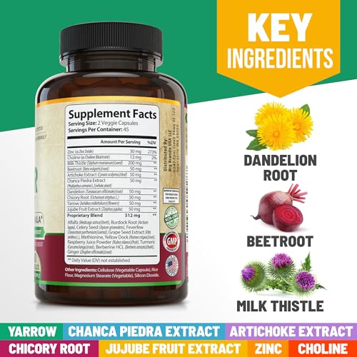 Liver Cleanse Detox & Repair Formula. Liver Support Supplement with Dandelion Root Silymarin WHOLE WORLD WELLNESS uk supplements
