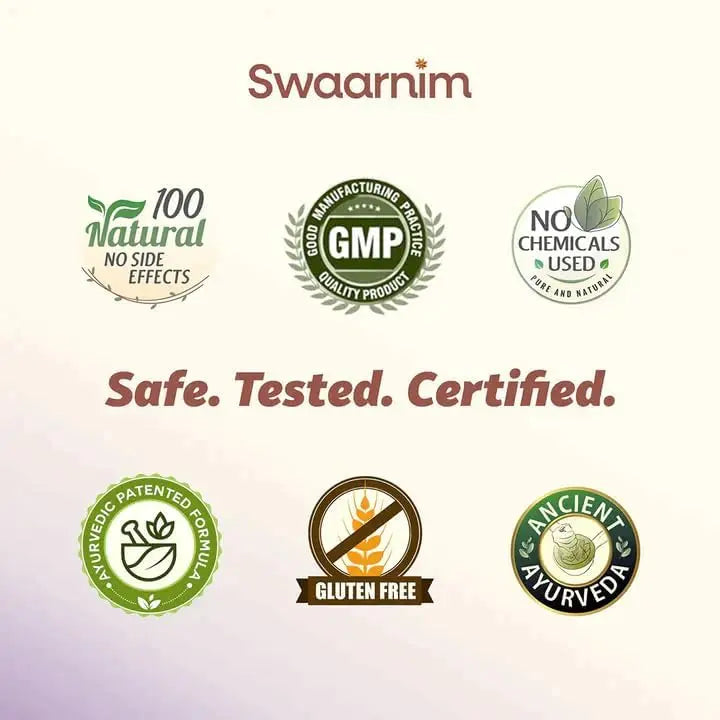 Swaarnim UTI Care, Ayurvedic Healthy Supplements for Women Health, Rich in Natural Extracts, 100% Natural - No Added Chemicals and Gluten Free, 120 Capsules Swaarnim uk supplements