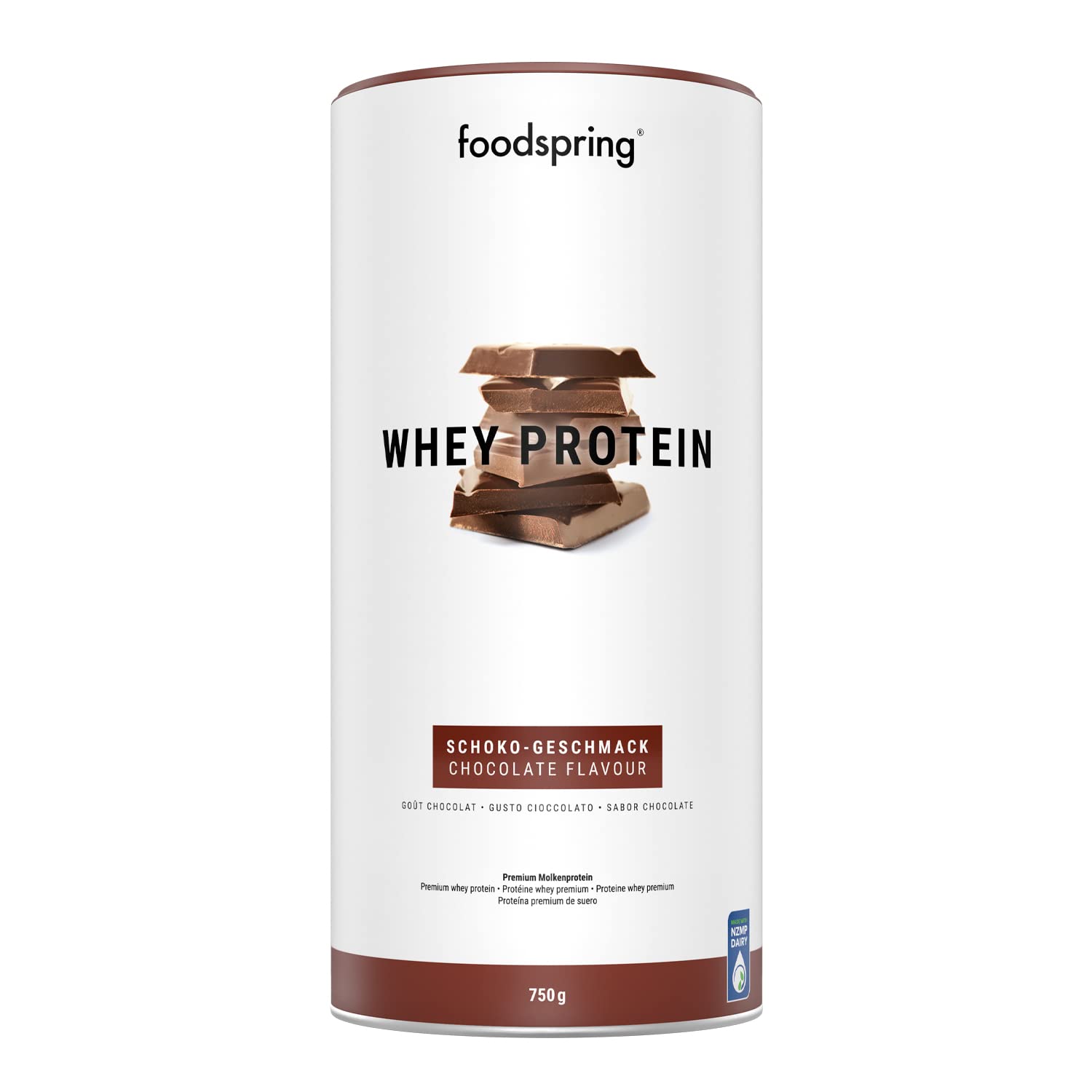 foodspring Whey Protein Powder Chocolate – with 22g Protein for Muscle Building, Perfect Solubility foodspring uk supplements