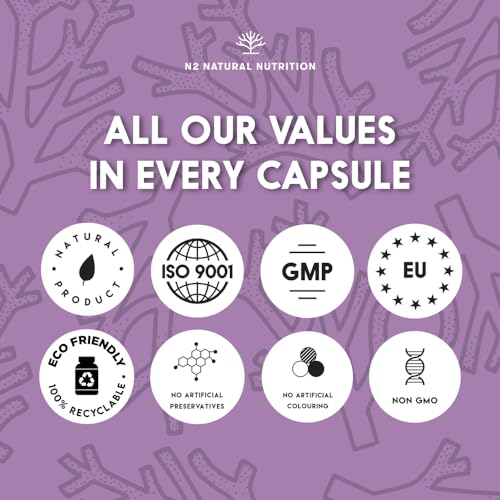 Marine Collagen with Hyaluronic Acid for Skin Care, Hair Care, Joints. Magnesium, Vitamin C. Hydrolysed Collagen Supplements N2 Natural Nutrition uk supplements