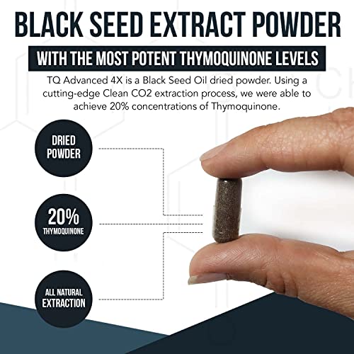 20% Thymoquinone Black Seed Oil Extract Capsules - TQ-Advanced 4X®: Highest Triquetra Health uk supplements