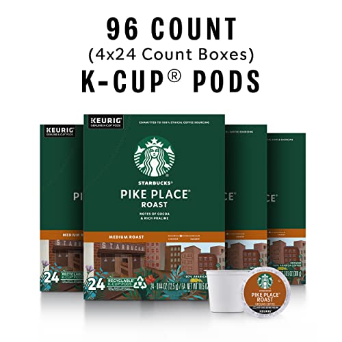 Starbucks K-Cup Coffee Pods—Medium Roast Coffee—Pike Place Roast for Keurig Starbucks uk supplements