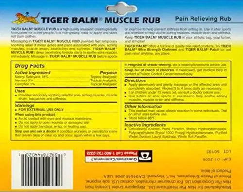 Prince of Peace Tiger Balm Muscle Rub Prince Of Peace uk supplements
