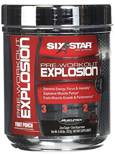 Six Star Pre-Workout Explosion, Fruit Punch, 0.45 Pound Six Star uk supplements