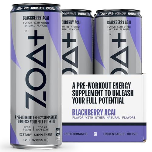 ZOA+ Pre-Workout Sugar Free Energy Drink, Orange Grapefruit - NSF Certified for Sport ZOA uk supplements