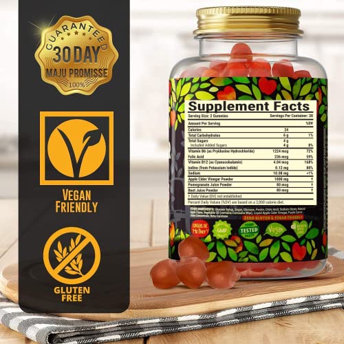 Apple Cider Vinegar Gummies with Mother - Weight Management & Detox - 2X Stronger Maju Superfoods uk supplements