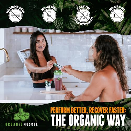 Organic Muscle Superfood Pre Workout Powder for Men & Women, Passionfruit Guava Organic Muscle uk supplements