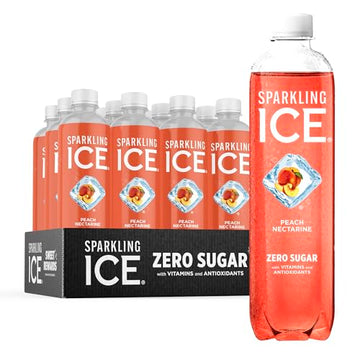 Sparkling Ice, Peach Nectarine Sparkling Water, Zero Sugar Flavored Water, with Vitamins Sparkling ICE uk supplements