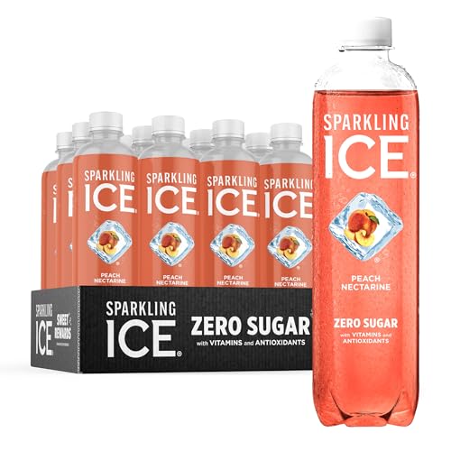 Sparkling Ice, Peach Nectarine Sparkling Water, Zero Sugar Flavored Water, with Vitamins Sparkling ICE uk supplements