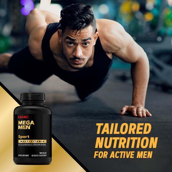 GNC Mega Men Sport Multivitamin | Performance, Muscle Function, and General Health | 90 Count GNC uk supplements
