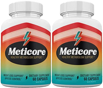 (Official) 2 Pack Meticore Weight Management Pills, Energy Support, 120 Capsules Gold Nutra uk supplements