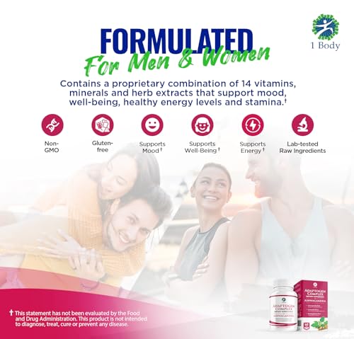 1 Body Adaptogen Complex Supplement with Ashwagandha 1 Body uk supplements