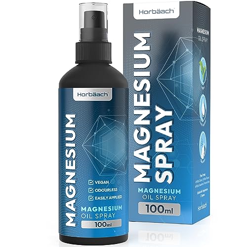 Magnesium Spray for Restless Legs, Muscles, Sleep | 100ml | Magnesium Chloride Oil Horbäach uk supplements