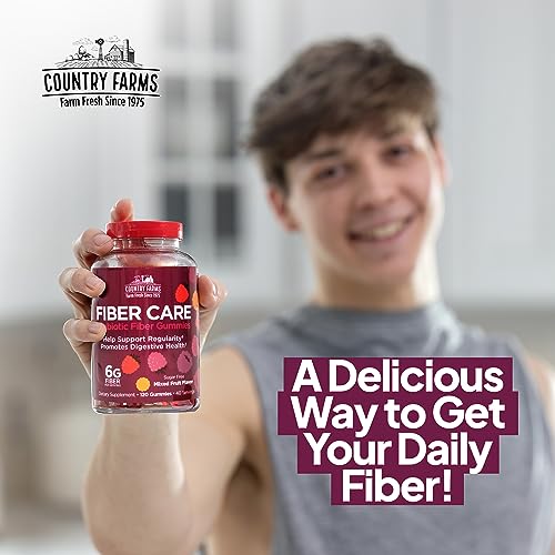 Country Farms Fiber Care Prebiotic Gummies, 6g of Fiber Per Serving, FOS from Beets Country Farms uk supplements