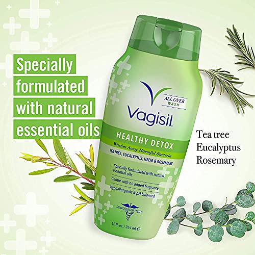 Vagisil Feminine Wash for Intimate Area Hygiene, Healthy Detox, All Over Body Wash for Women Vagisil uk supplements