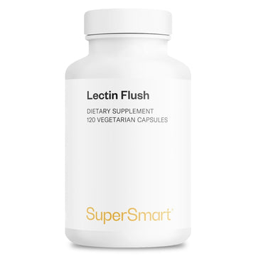 Supersmart - Lectin Flush - Lectin Blocker Shield Supplement - Digestive Support & Detox - Intolerances & Food Allergies - Intestinal Health | Non-GMO & Gluten Free - 120 Vegetarian Capsules Supersmart uk supplements