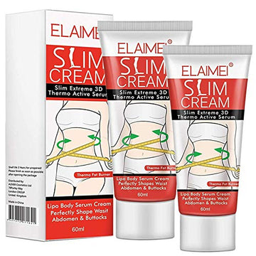 Hot Cream Belly Fat Burner (2 pack), Fat Burning Cream for Stomach, Legs, Abdomen ELAIMEI uk supplements
