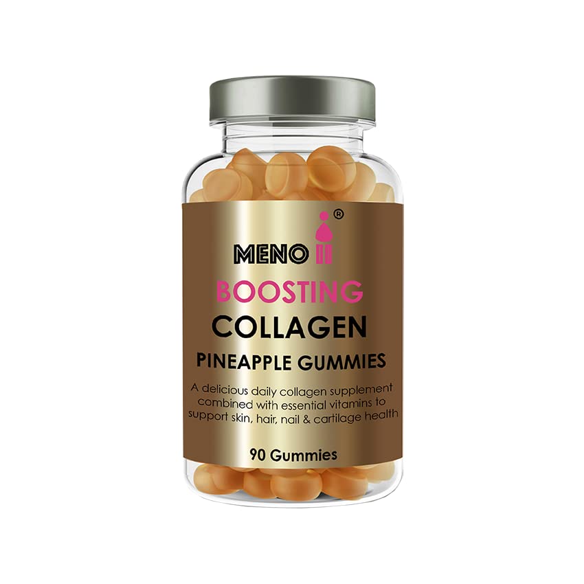 Meno® Boosting Collagen Natural Pineapple 90 Gummies Meno II uk supplements