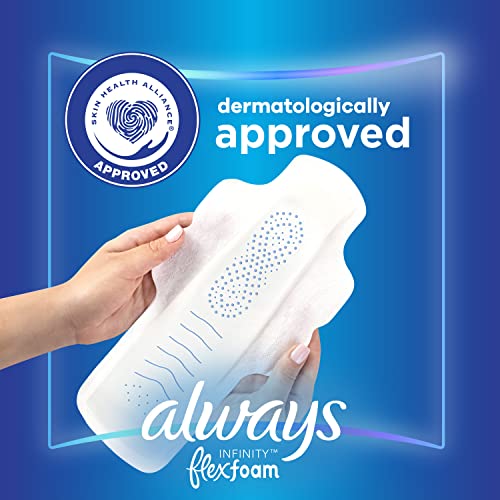 Always Infinity Feminine Pads For Women, Size 4 Overnight Absorbency, Multipack, With Flexfoam Always uk supplements