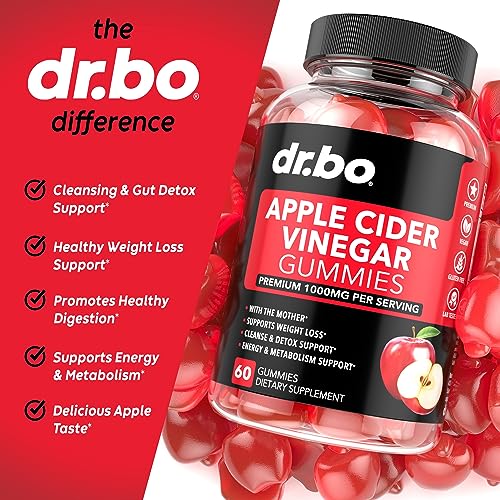 ACV Apple Cider Vinegar Gummies - Natural Support for Advanced Weight DR. BO uk supplements