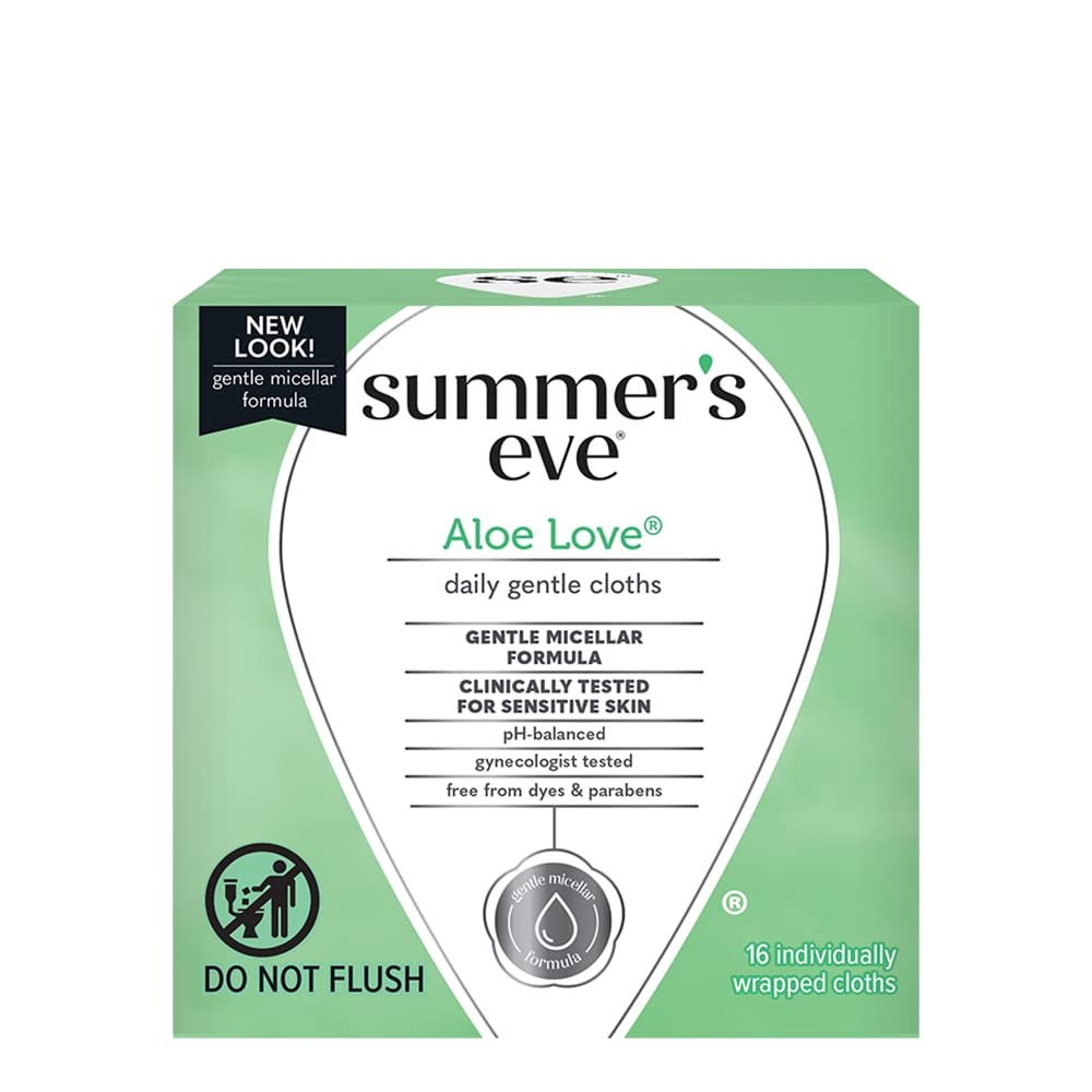 Summers Eve Cleansing Cloths 16 Count Aloe Love (6 Pack) Summer's Eve uk supplements