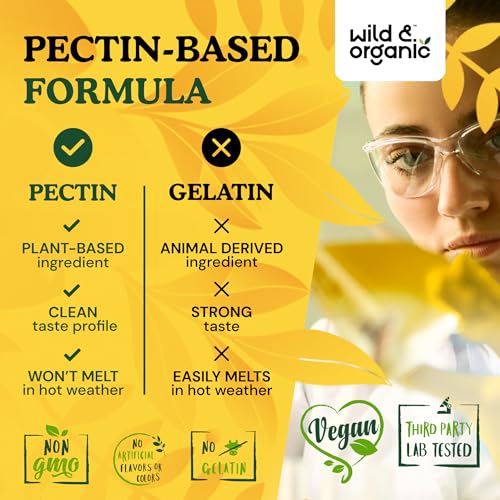 Wild & Organic Mullein Gummies - Daily Dietary Supplement for Respiratory, Digestive Wild & Organic uk supplements