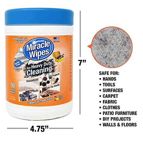 MiracleWipes for Heavy Duty Cleaning (90 Count) - All Purpose Cleaner, Kitchens MiracleWipes uk supplements