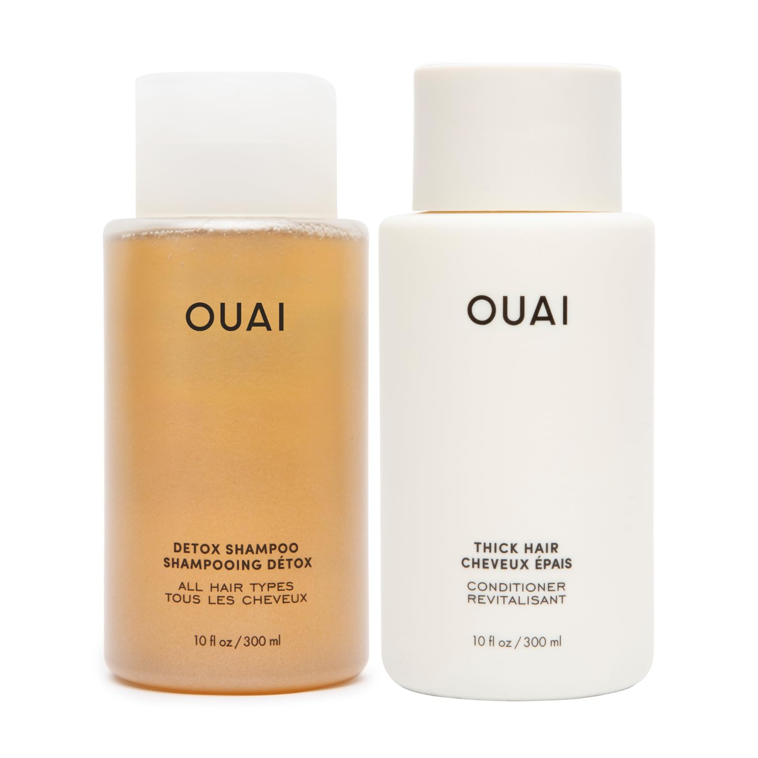 OUAI Detox Shampoo & Thick Hair Conditioner Bundle - Clarifying Shampoo for Build Up, Dirt, Oil, Product and Hard Water & Moisturizing Conditioner for Thick Hair (2 Count) OUAI uk supplements