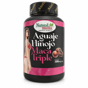 Natural medix Aguaje Hinojo Maca Triple (Maca Root Supplement) Premium 100 Capsules | Premium Botanical Blend for Feminine Balance & Confidence Natural medix uk supplements