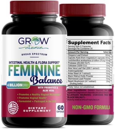 Feminine Balance Complex | Candida Support | Oregano & Caprylic Acid Blend grow vitamin uk supplements