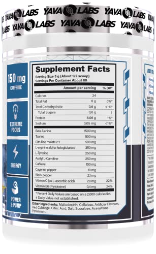 Yava Labs PRE Workout Ultimate Pump Formula (Energy Drink) Yava Labs uk supplements