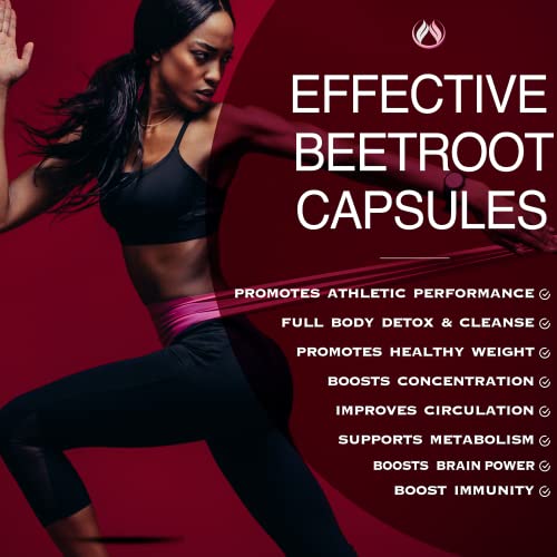 Beet Root Capsules Organic Beet Root Powder 1300mg | Natural Nitric Oxide Booster THE ENCLARE NUTRITION uk supplements
