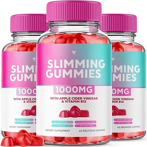 (3 Pack) Slimming Gummies It Works Slimming Gummies for Weight Loss with Apple Cider Fyvus uk supplements