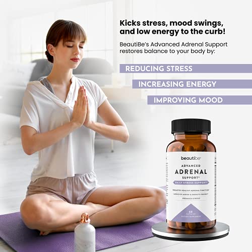 Adrenal Support for Women & Men – Cortisol Manager – Natural Stress Relief Supplement BeautiBe uk supplements