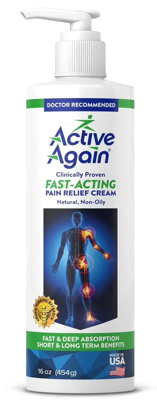ACTIVE AGAIN Hope Science Cream, 16oz | for Joint Health, Pain Relief, and Mobility, Muscle, Back, Knee, Shoulder | Fast Acting | Made in USA ACTIVE AGAIN uk supplements