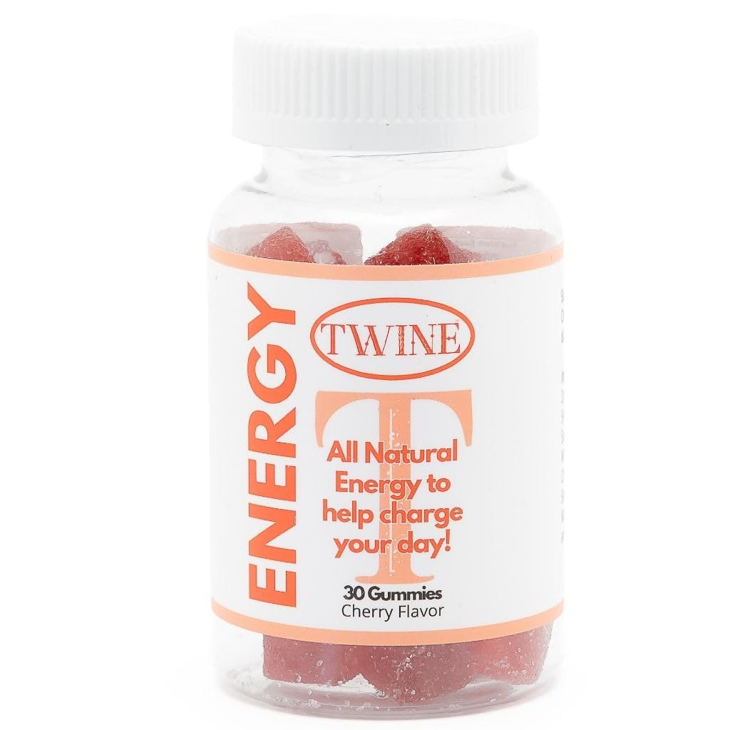 Energy Gummies with Vitamin B12, Ginseng & Ginkgo Biloba – Includes Biotin, Niacin, Taurine, Zinc, Pantothenic Acid, Vitamin C, D & B6 – 30 Count TWINE uk supplements