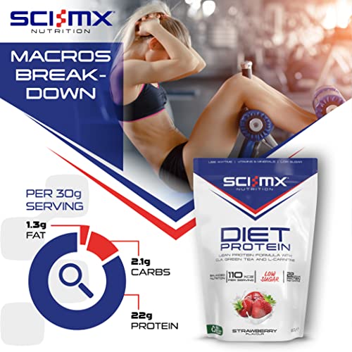 SCI-MX Diet Protein, High Protein, Low Sugar, Low Fat Lean Protein Formula Powder with Added CLA SCI-MX uk supplements