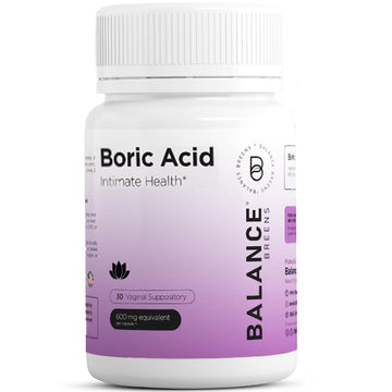 Boric Acid Suppositories for Women 600 mg - 30 Vaginal Use Capsules - ph Balance Pills, Odor Control Balancebreens uk supplements