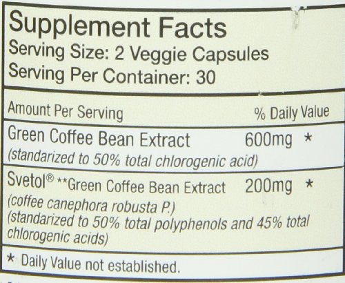 Absolute Nutrition Diet Supplement, Green Coffee Bean Extract with Svetol, 60 Count Absolute Nutrition uk supplements