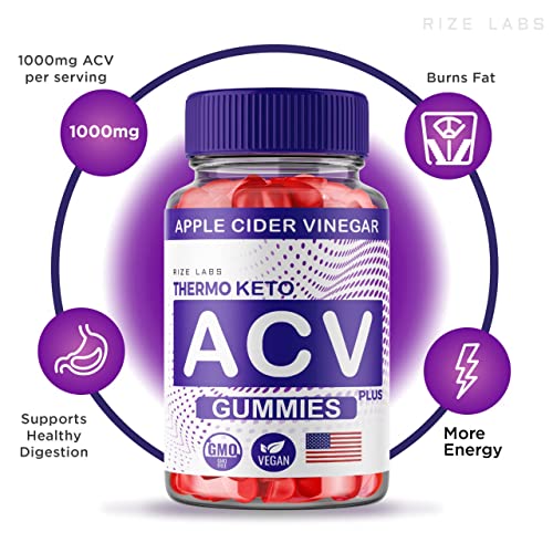 rize labs (2 Pack) Thermo Keto Gummies - ACV for Advanced Weight Loss with Apple Cider rize labs uk supplements