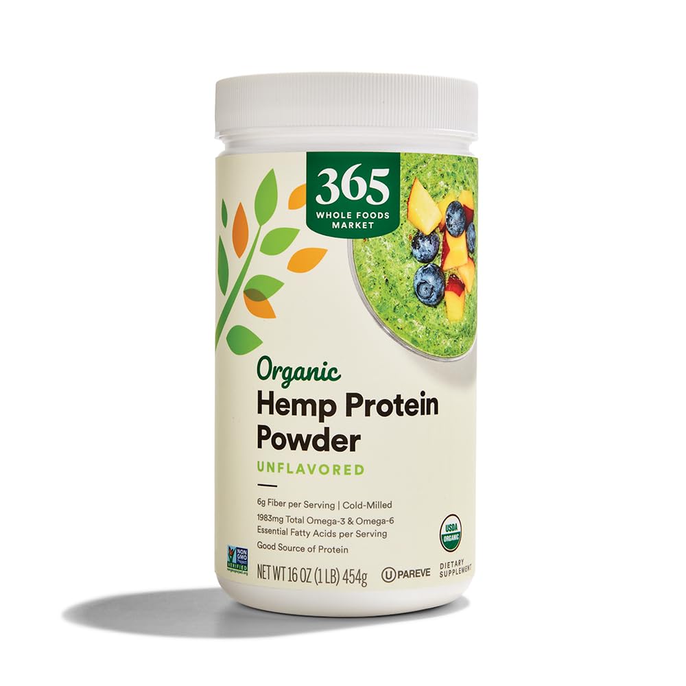 365 by Whole Foods Market, Organic Hemp Protein Powder Unflavored, 16 oz 365 by Whole Foods Market uk supplements