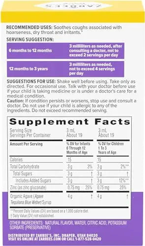Motrin and Zarbee’s Essentials for Infants Infants' Concentrated Liquid Medicine Drops with Ibuprofen and Zarbee's Baby Coughⱡ Syrup + Immune with Organic Agave + Zinc Motrin uk supplements
