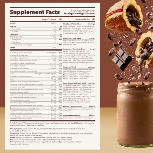 Ka’Chava All-In-One Nutrition Shake Blend, Chocolate, 85+ Superfoods, Nutrients & Plant Ka'Chava uk supplements