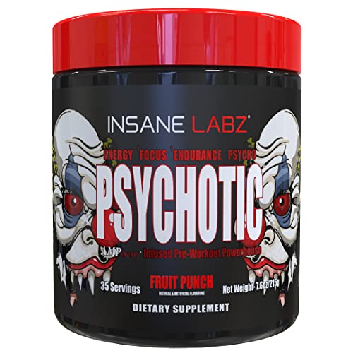 Insane Labz Psychotic, High Stimulant Pre Workout Powder, Extreme Lasting Energy Insane Labz uk supplements